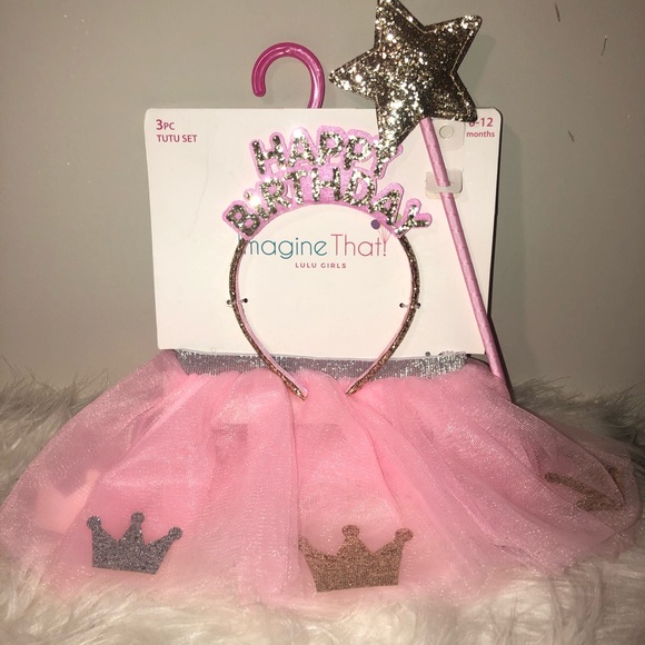 Other - Baby Girl 3 Piece Birthday Outfit